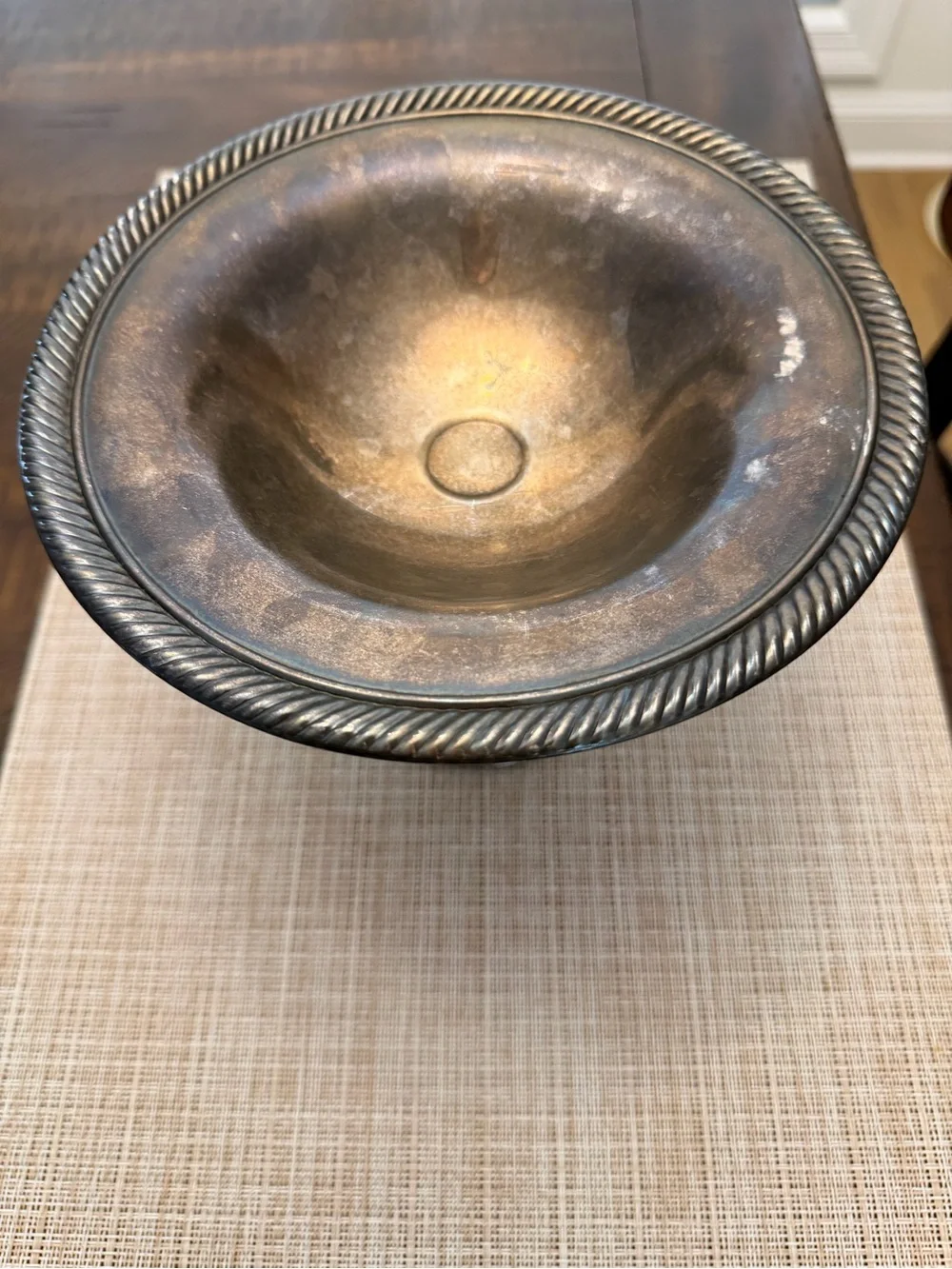 Silver-Tone Metal Pedestal Compote/Candy Dish